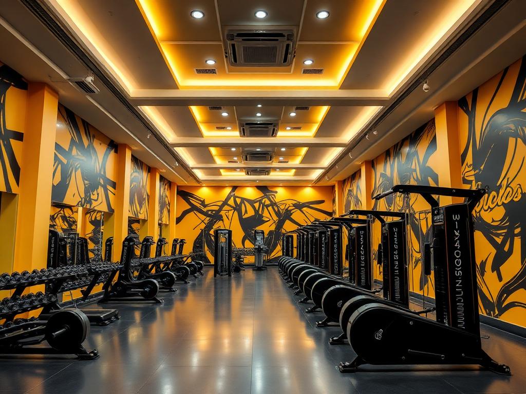 Salão de musculação moderno da unidade Abreu e Lima da On Fitness